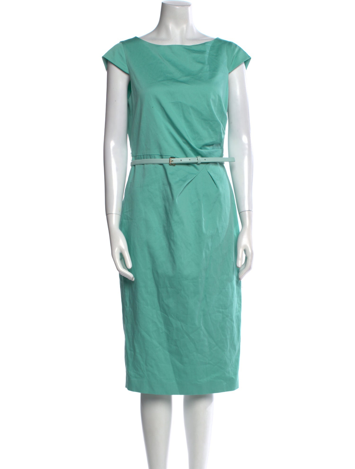 Max Mara Bateau Neckline Midi Length Dress
