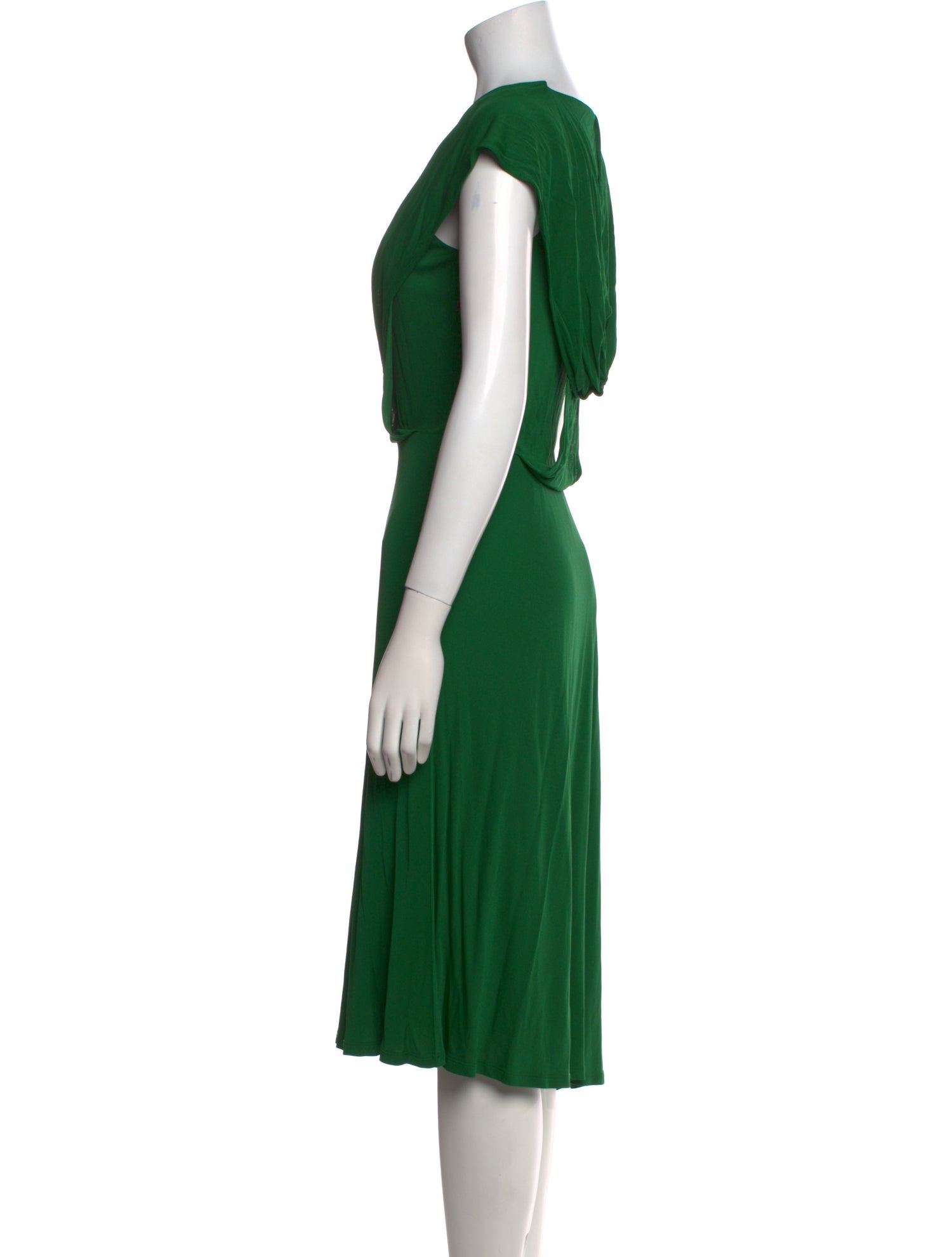 Max Mara Scoop Neck Midi Length Dress