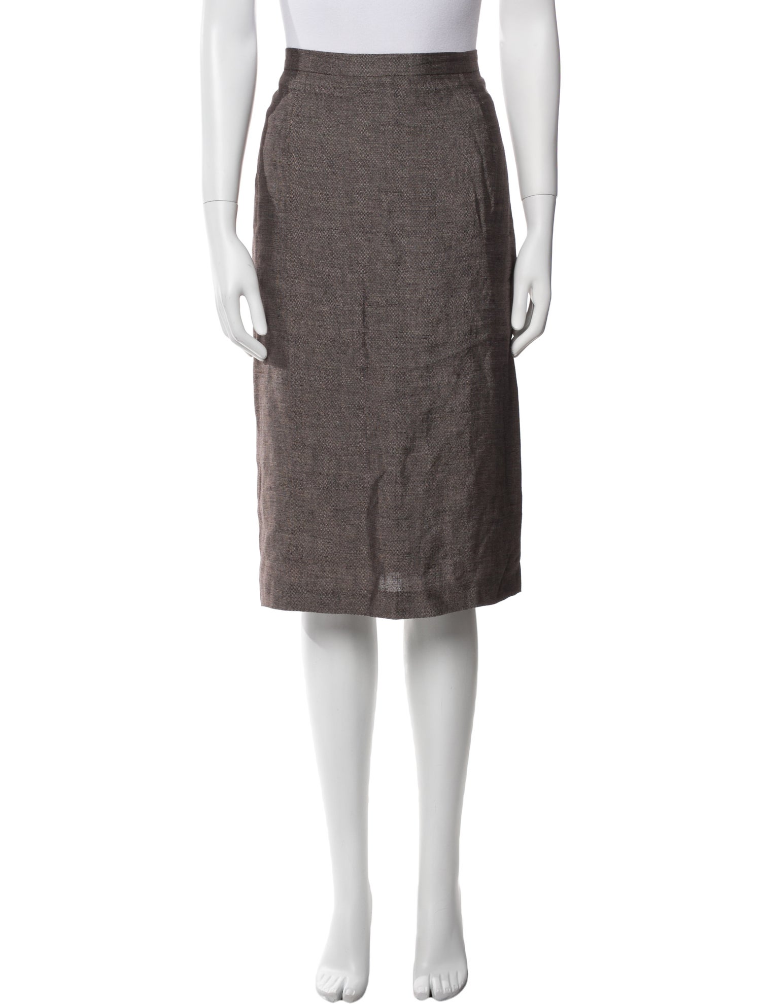 Max Mara Linen Knee-Length Skirt