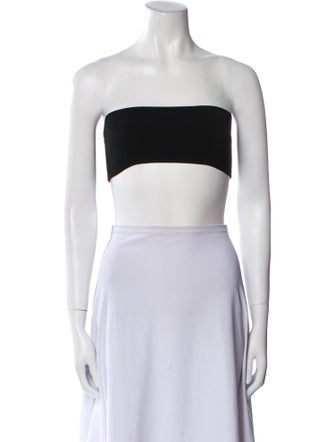 Max Mara Strapless Crop Top