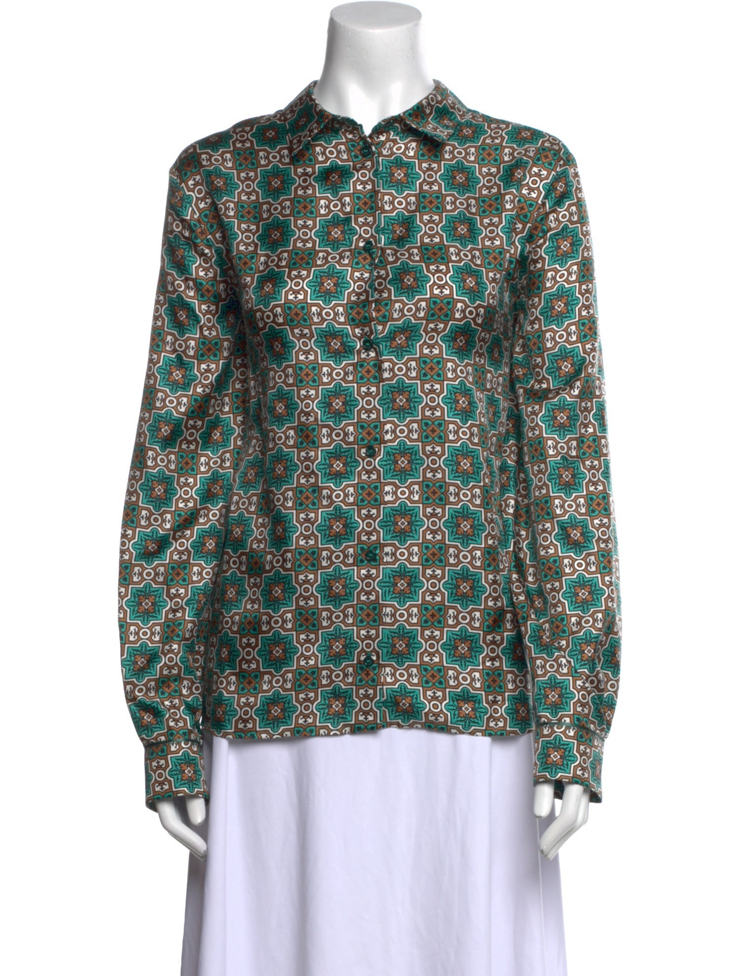 Max Mara Silk Printed Blouse w/ Tags