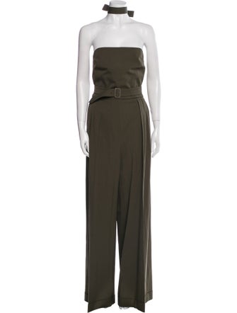 Max Mara Virgin Wool Strapless Jumpsuit