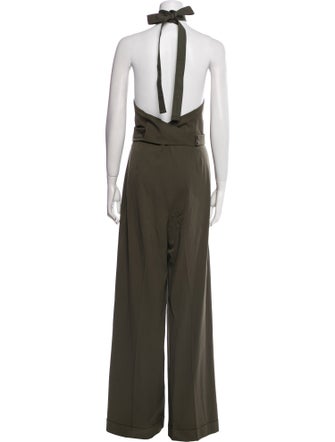 Max Mara Virgin Wool Strapless Jumpsuit