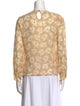 Max Mara Silk Floral Print Blouse
