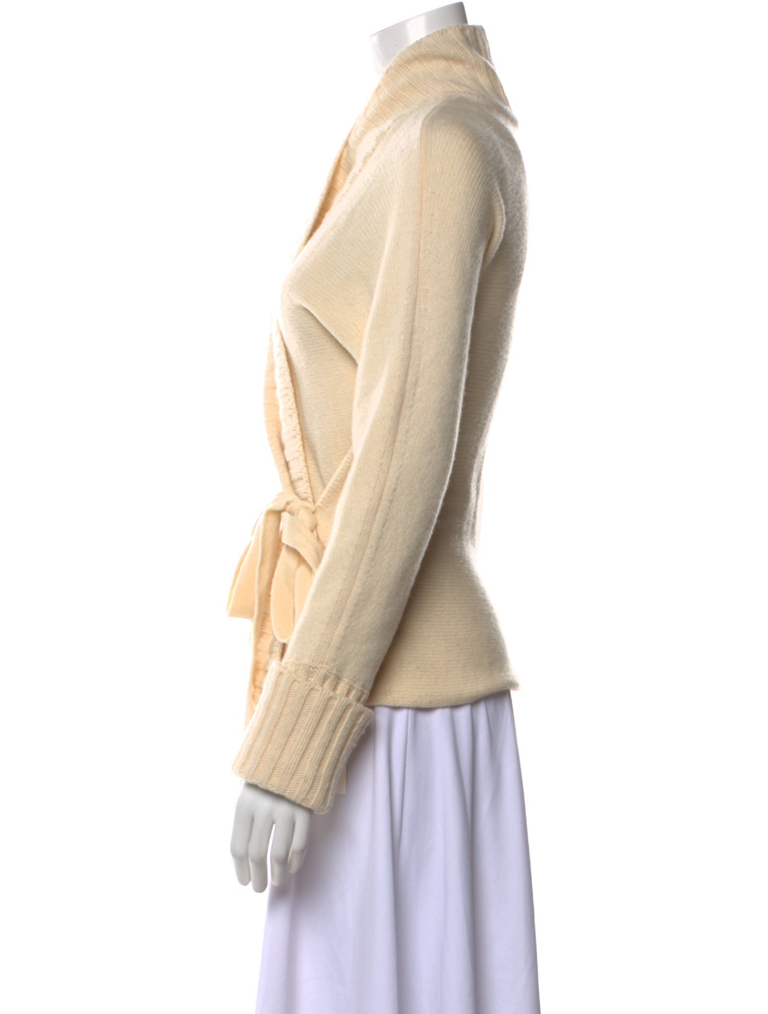 Max Mara Virgin Wool Mock Neck Sweater