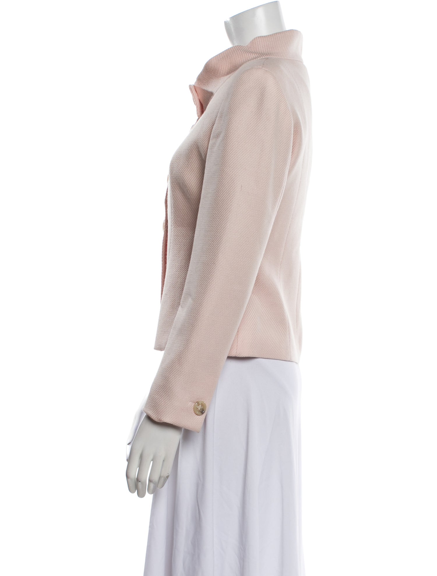 Max Mara Virgin Wool Striped Evening Jacket