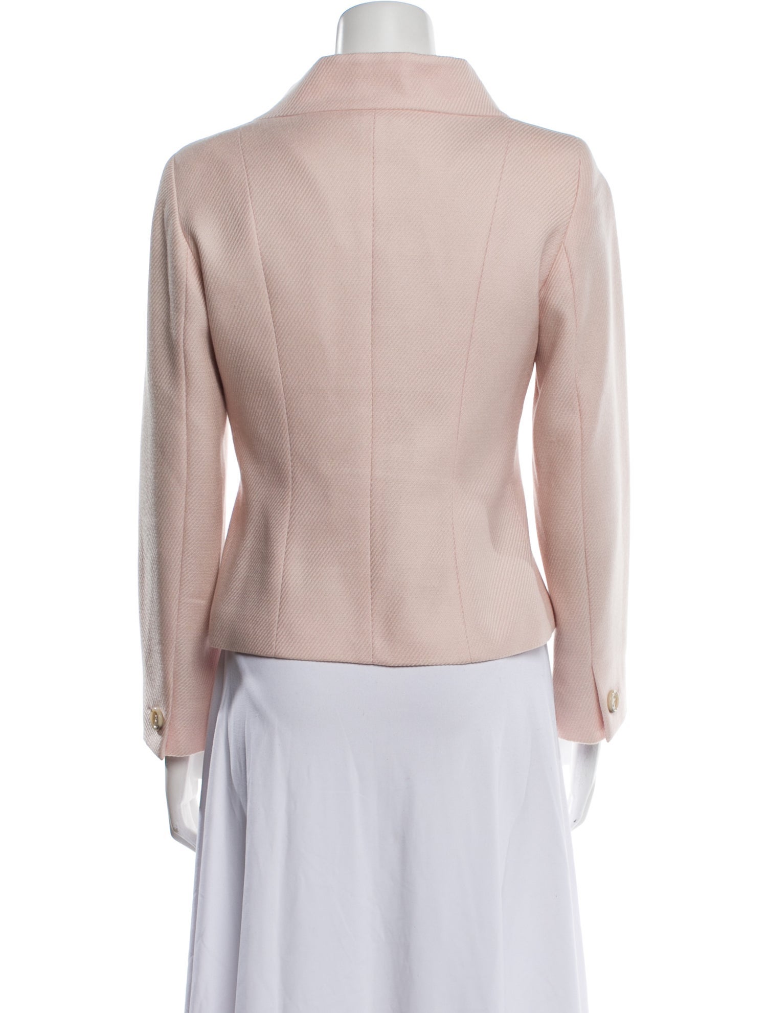 Max Mara Virgin Wool Striped Evening Jacket