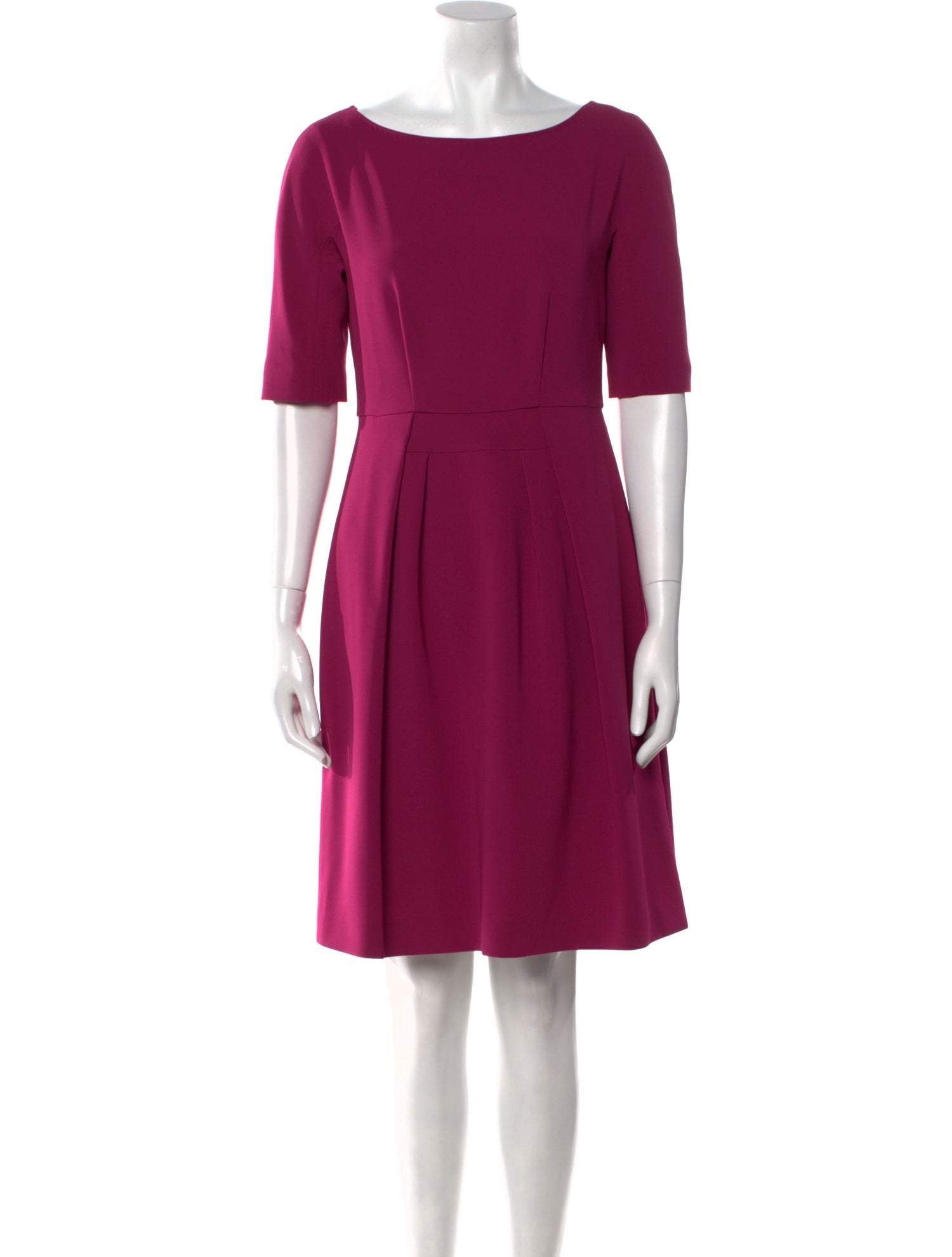 Max Mara Bateau Neckline Knee-Length Dress