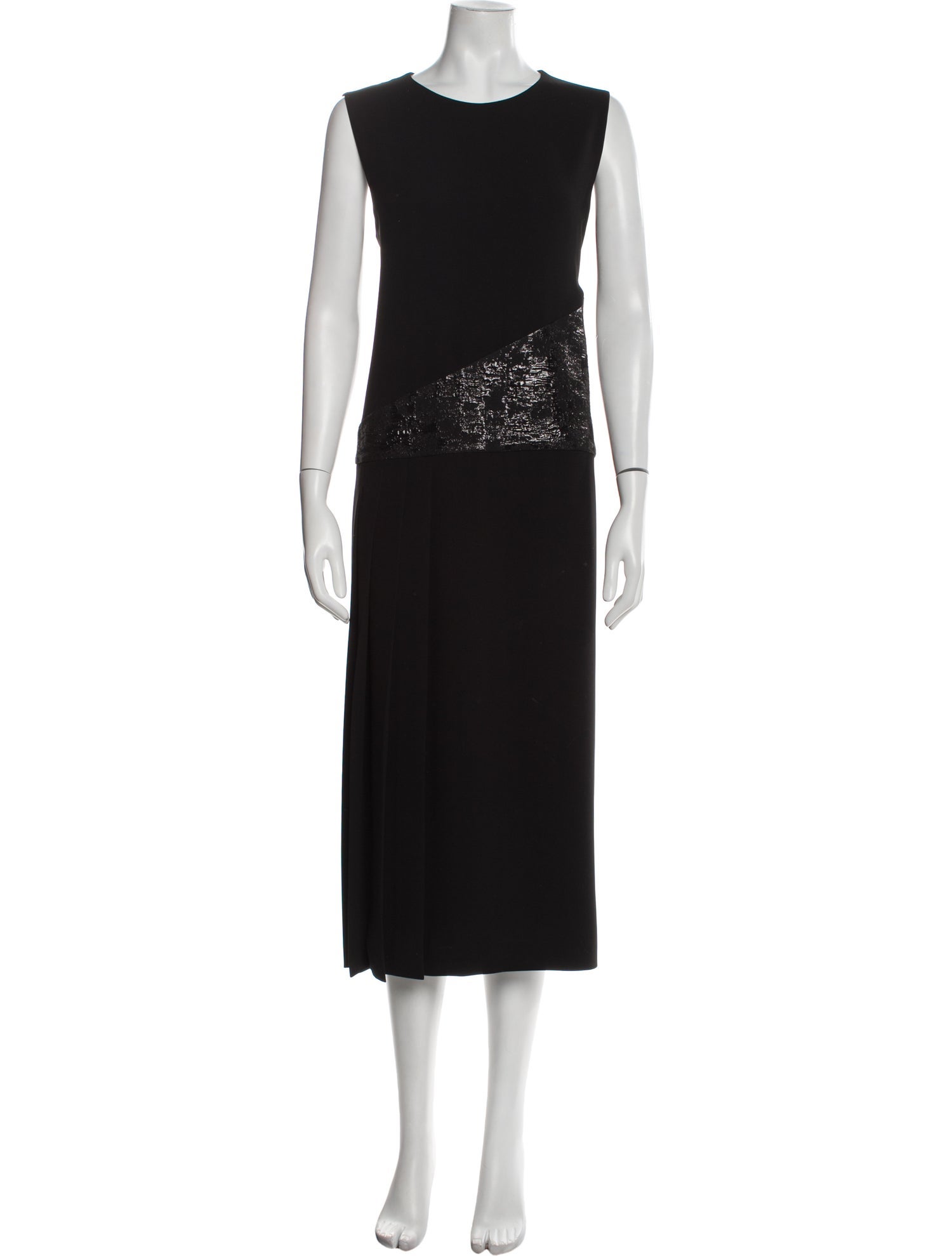 Max Mara Crew Neck Long Dress
