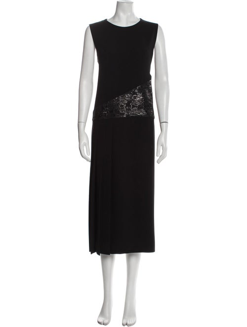 Max Mara Crew Neck Long Dress