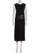 Max Mara Crew Neck Long Dress