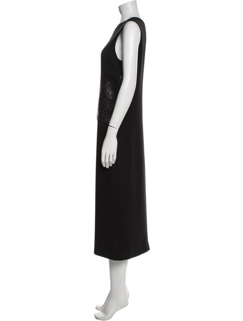 Max Mara Crew Neck Long Dress