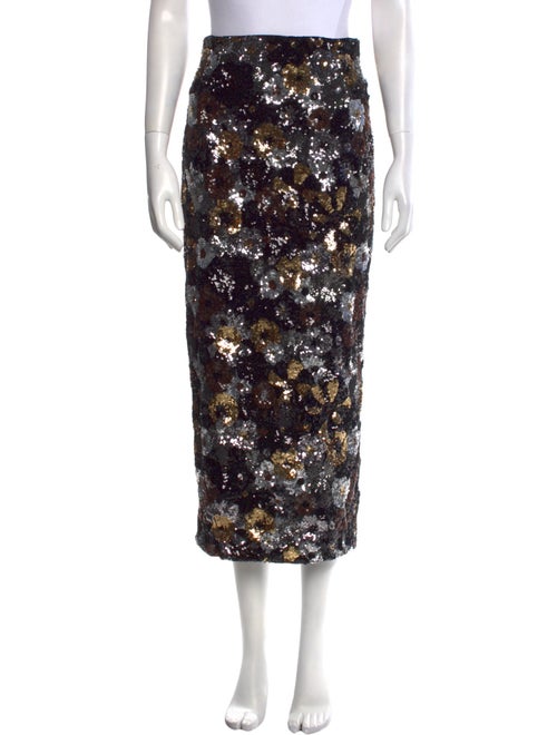 Max Mara Studio Sequin Midi Length Skirt