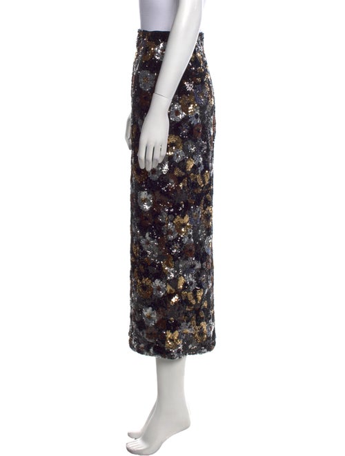 Max Mara Studio Sequin Midi Length Skirt