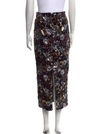 Max Mara Studio Sequin Midi Length Skirt
