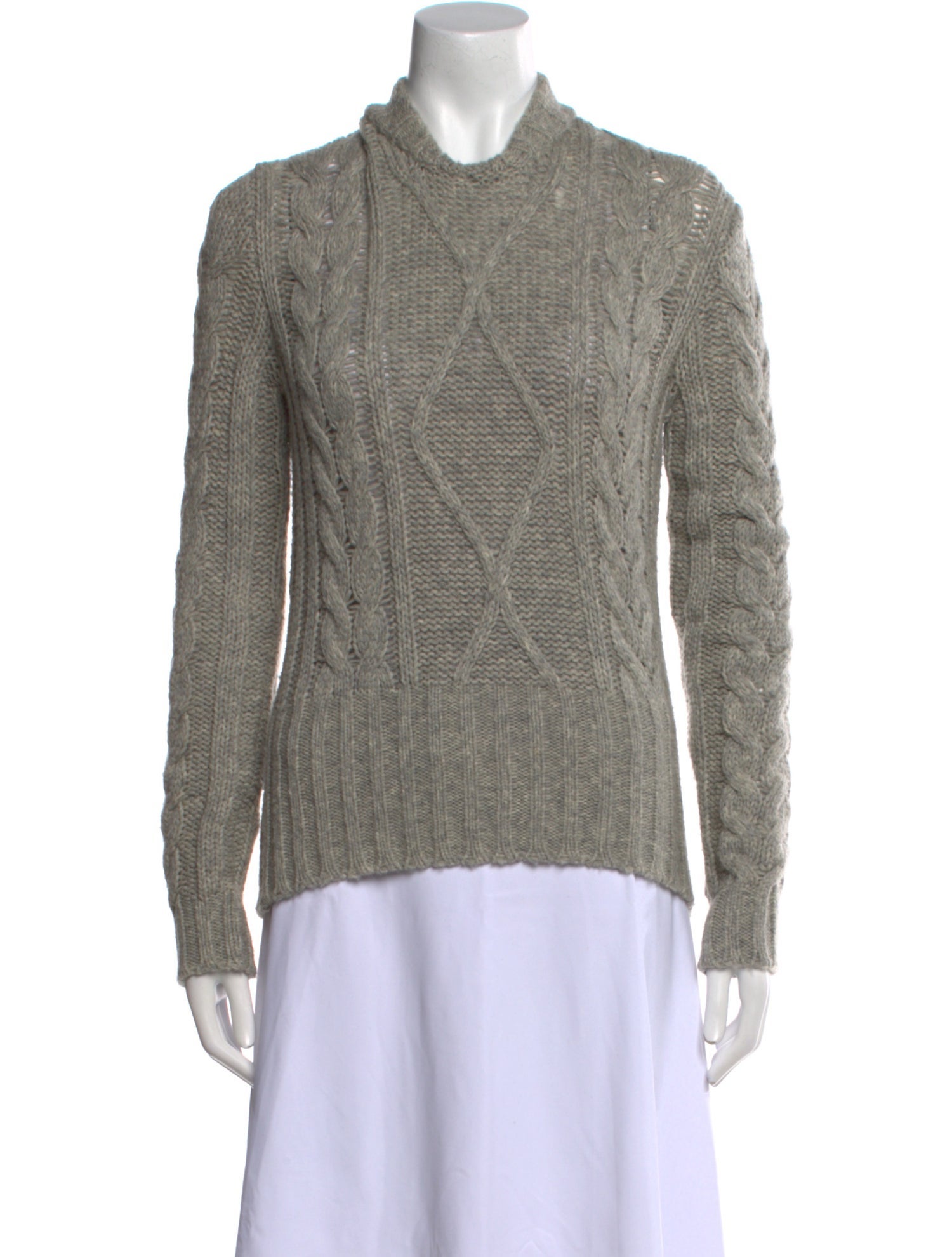 Max Mara Wool Mock Neck Sweater