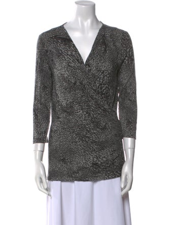 Max Mara Printed V-Neck Tunic