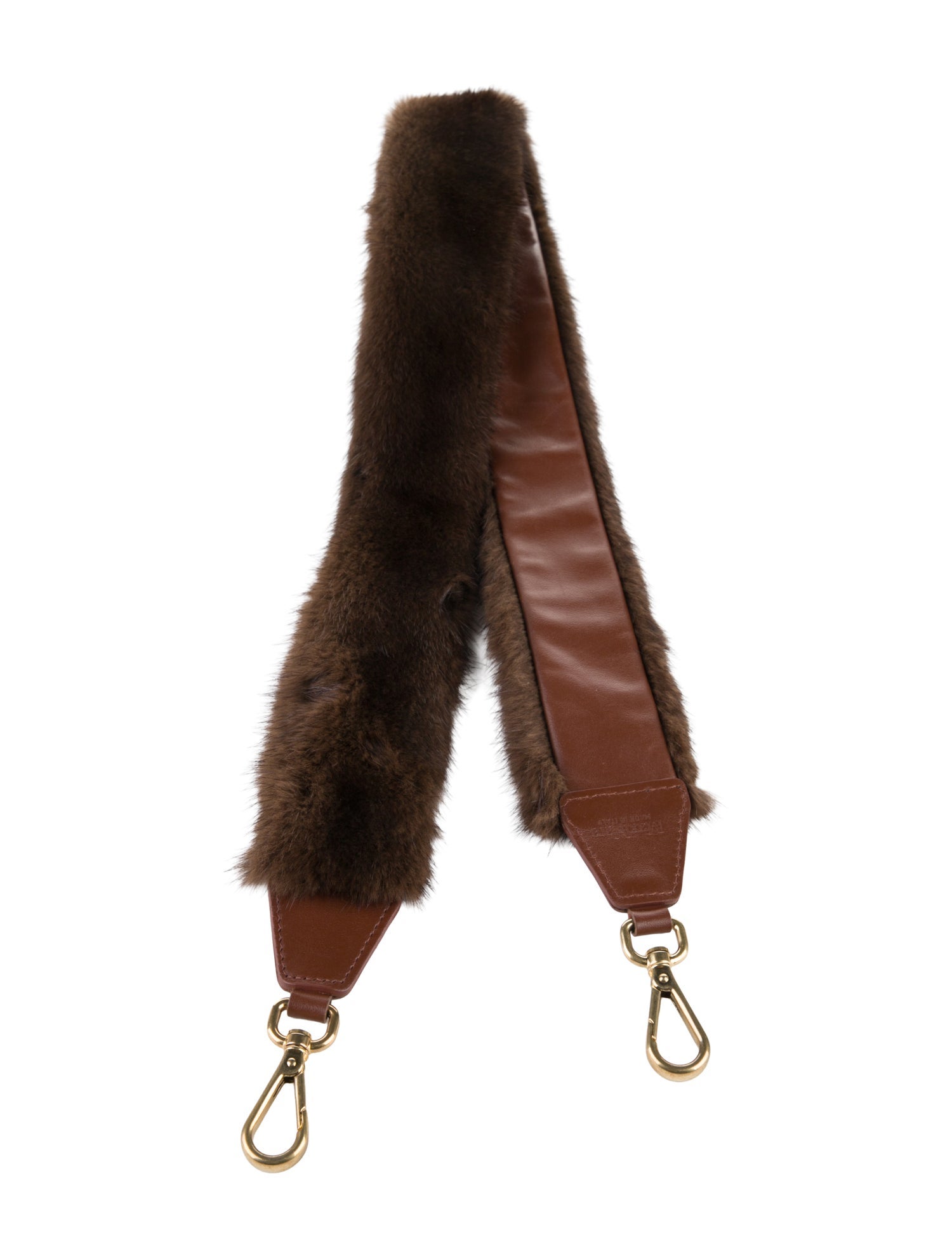 Max Mara fur bag strap