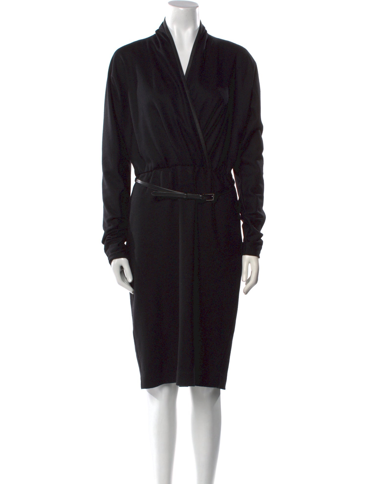 Max Mara Virgin Wool Midi Length Dress