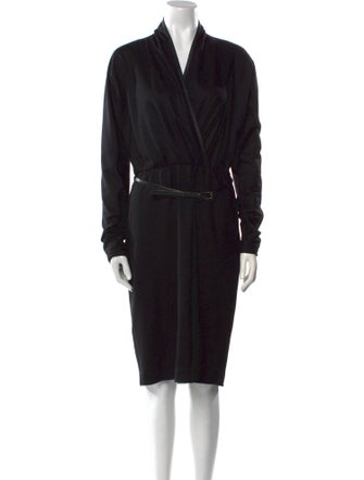 Max Mara Virgin Wool Midi Length Dress
