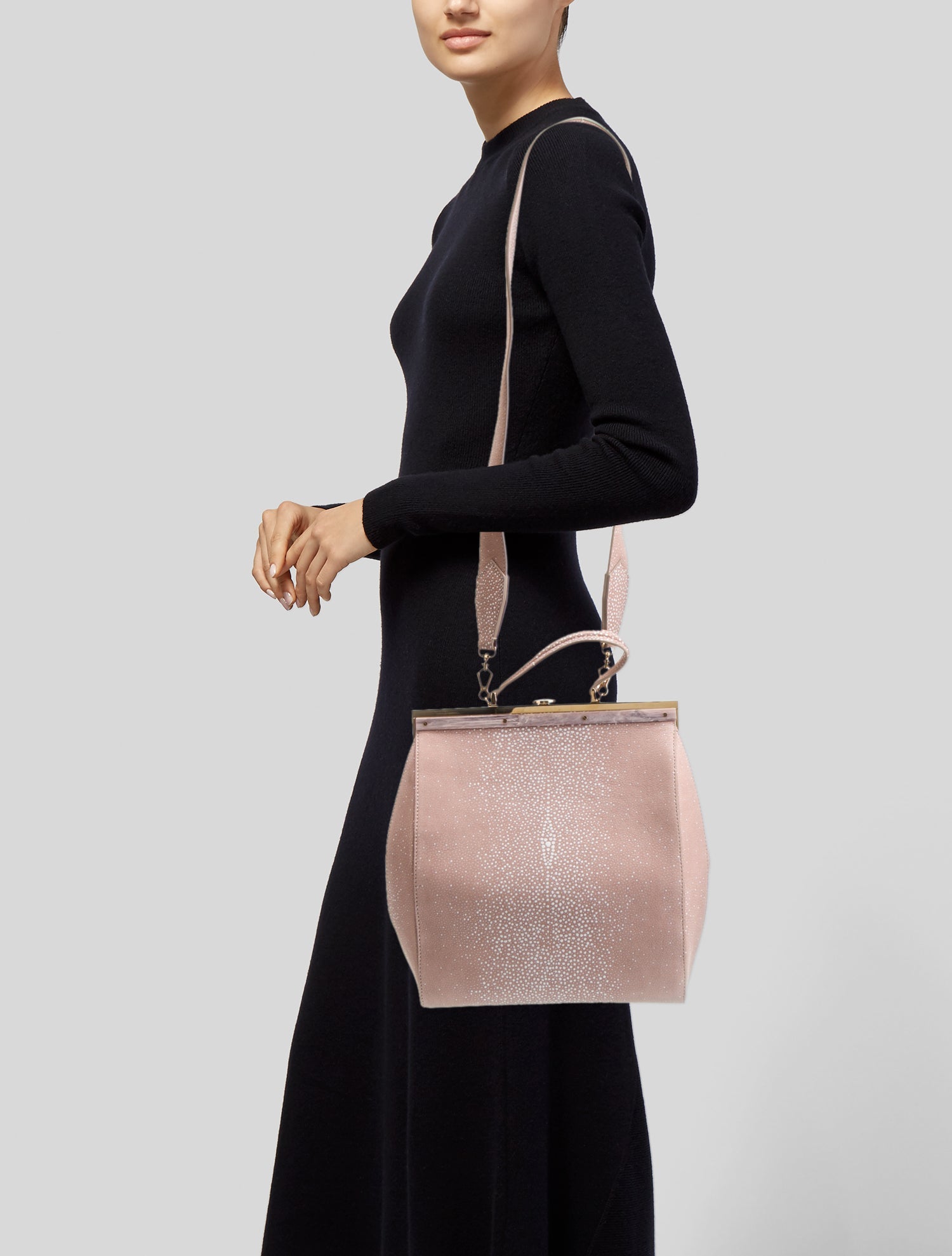 Max Mara Leather Top Handle Bag