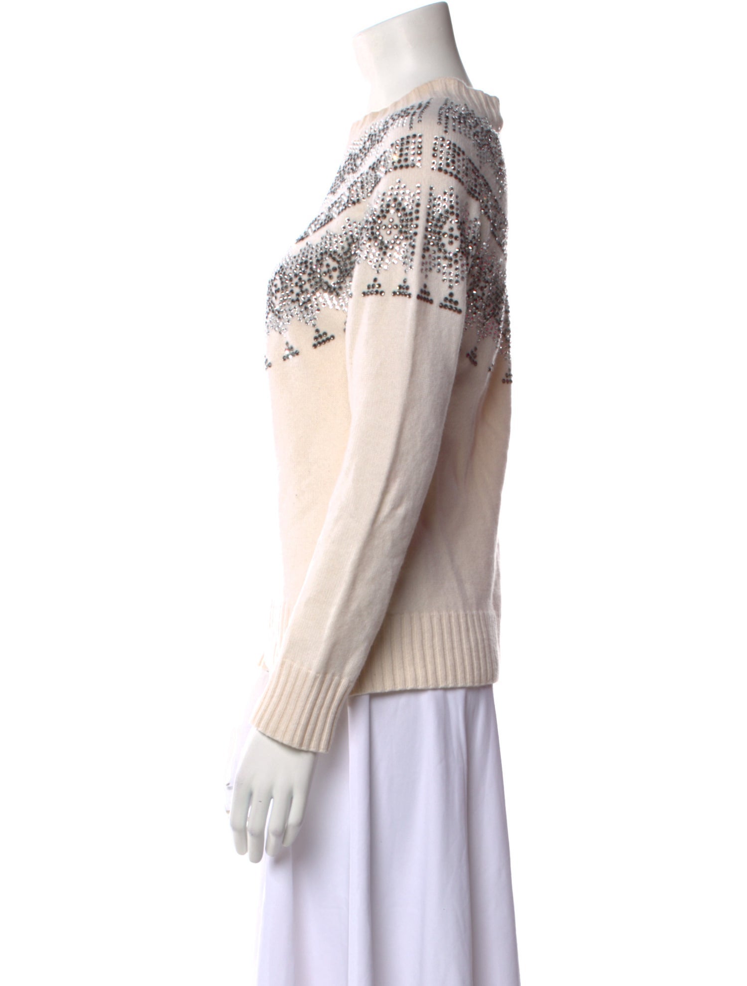 Max Mara Virgin Wool Printed Sweater