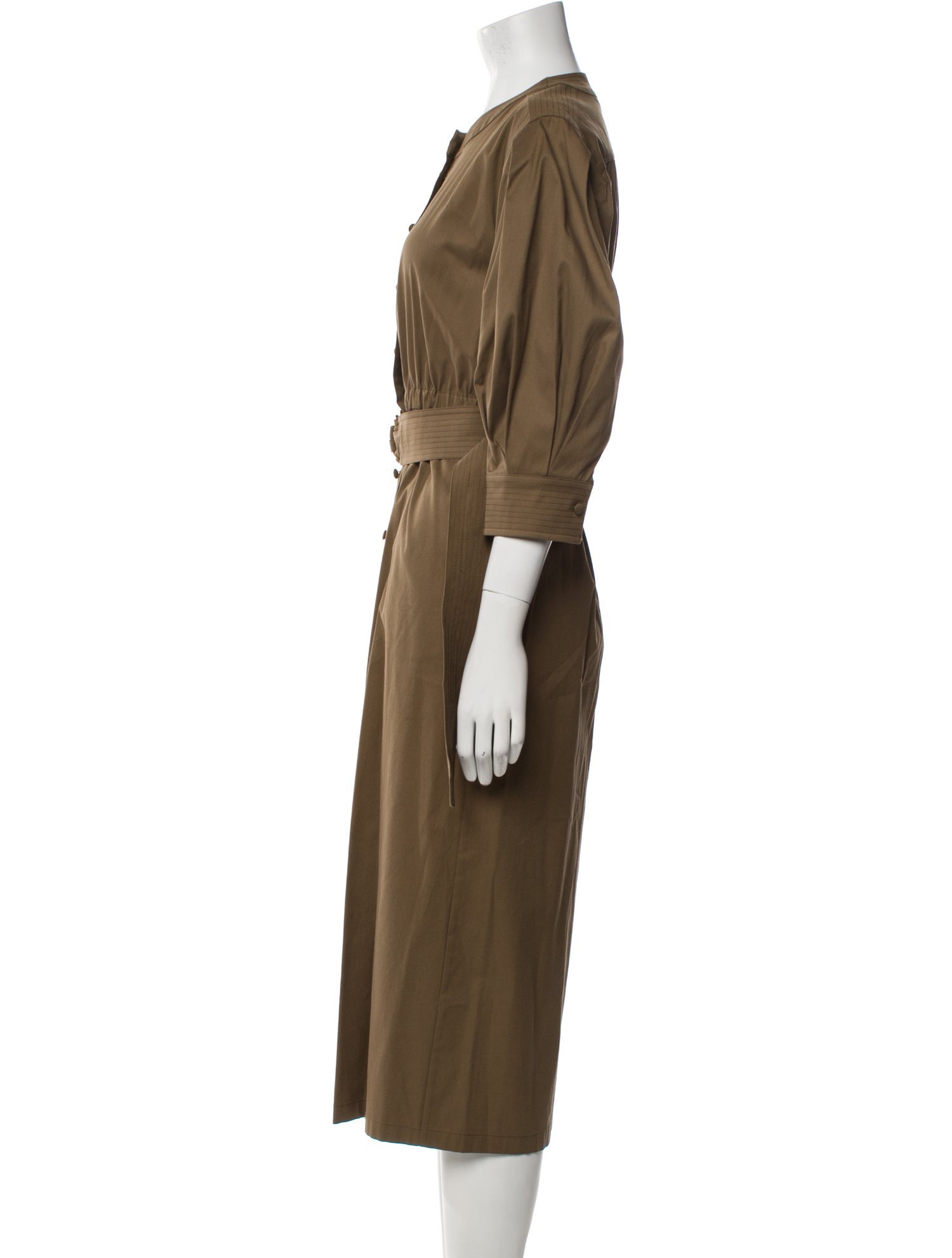Max Mara Crew Neck Midi Length Dress