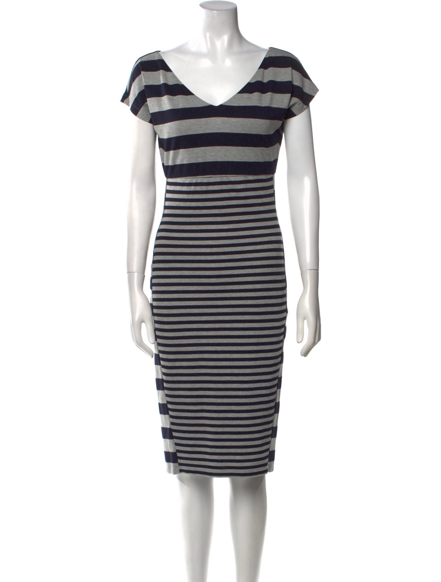 Max Mara Striped Knee-Length Dress
