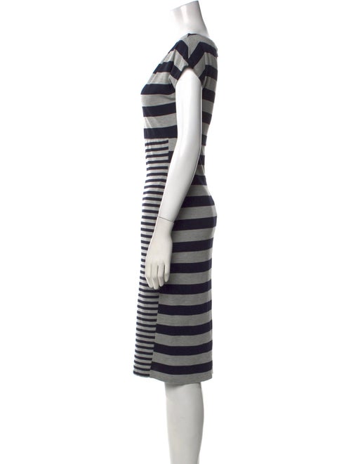 Max Mara Striped Knee-Length Dress