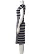 Max Mara Striped Knee-Length Dress