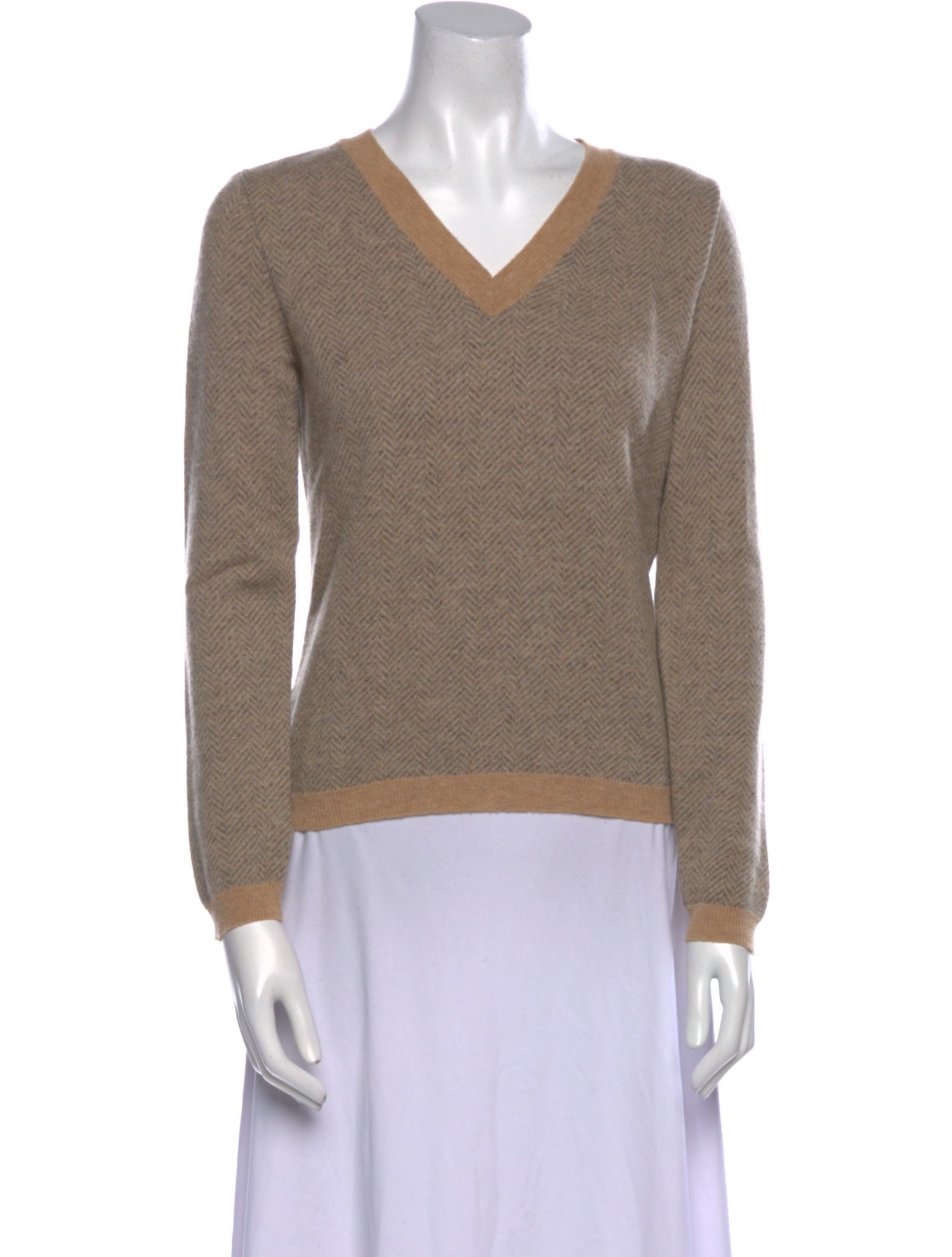 Max Mara Virgin Wool V-Neck Sweater