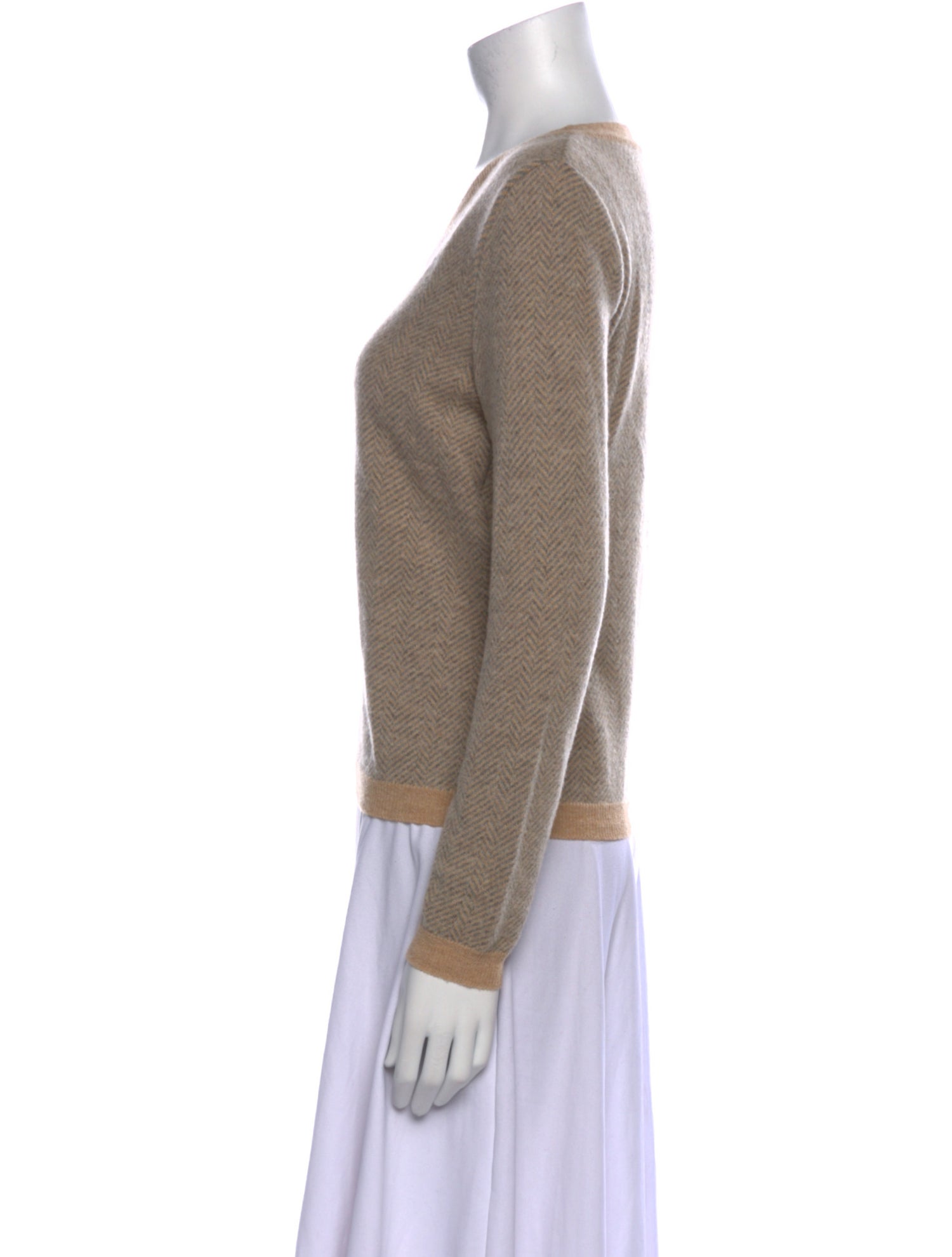 Max Mara Virgin Wool V-Neck Sweater