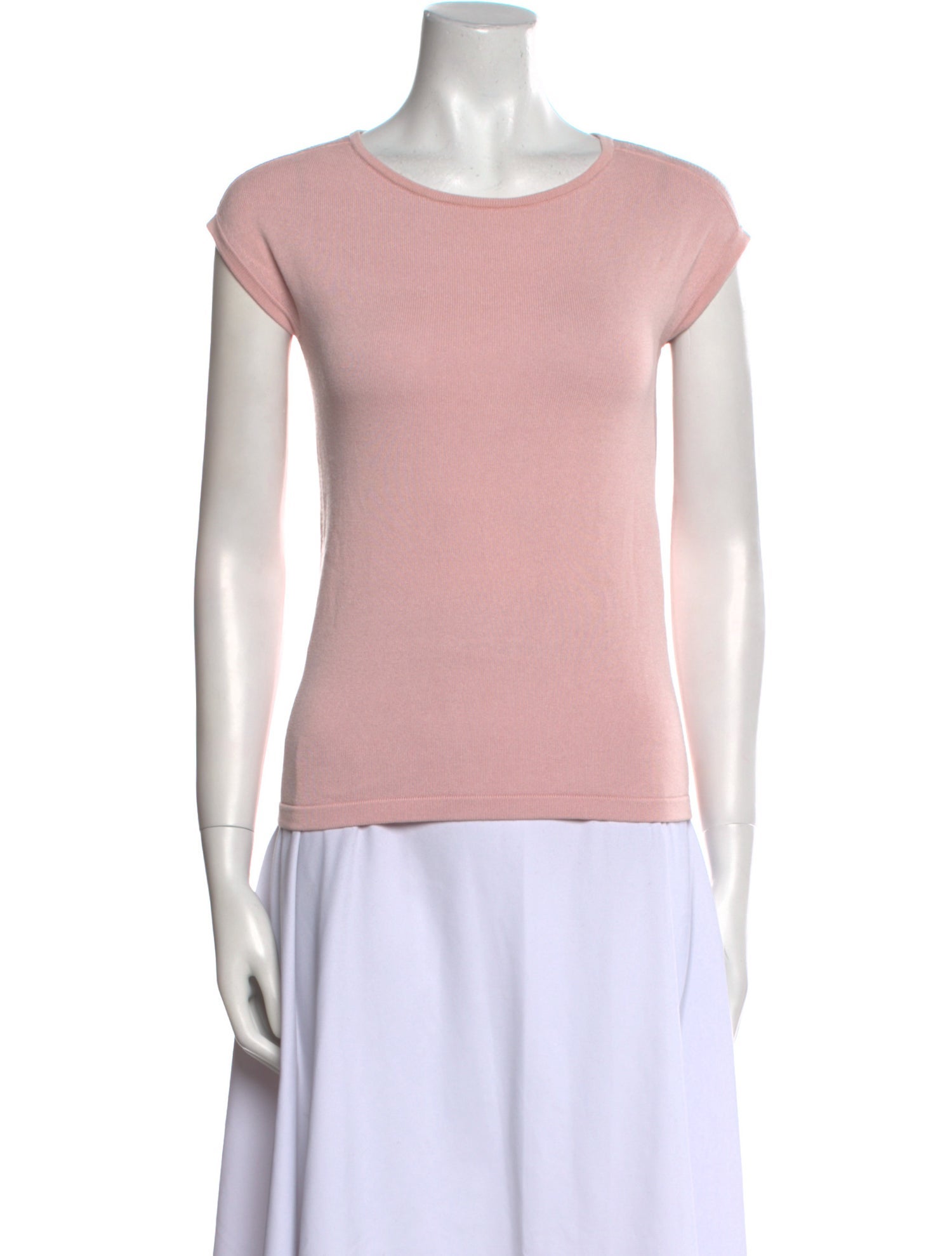 Max Mara Scoop Neck Short Sleeve T-Shirt