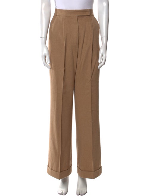 Max Mara Camel Hair Wide Leg Pants