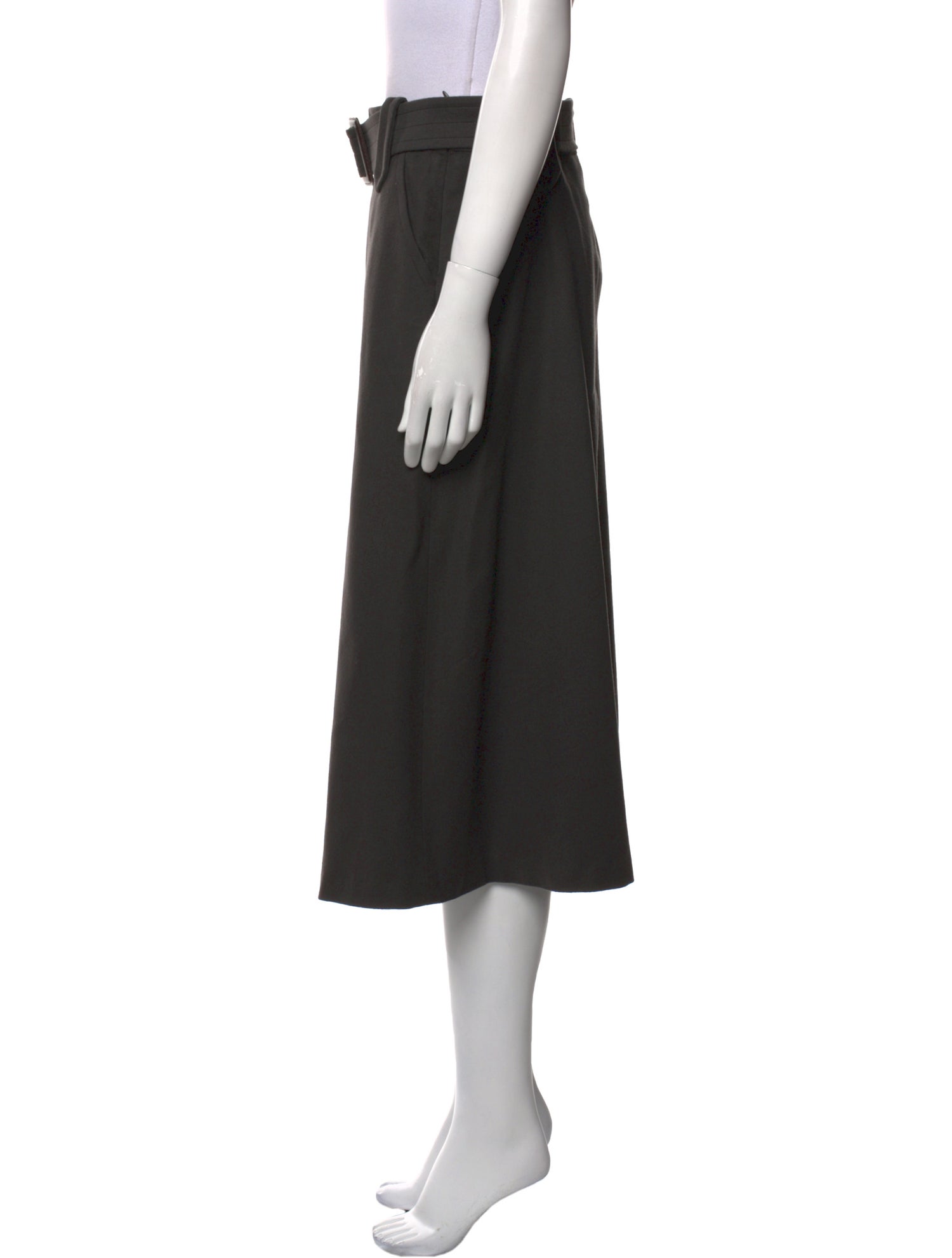 Max Mara Virgin Wool Midi Length Skirt