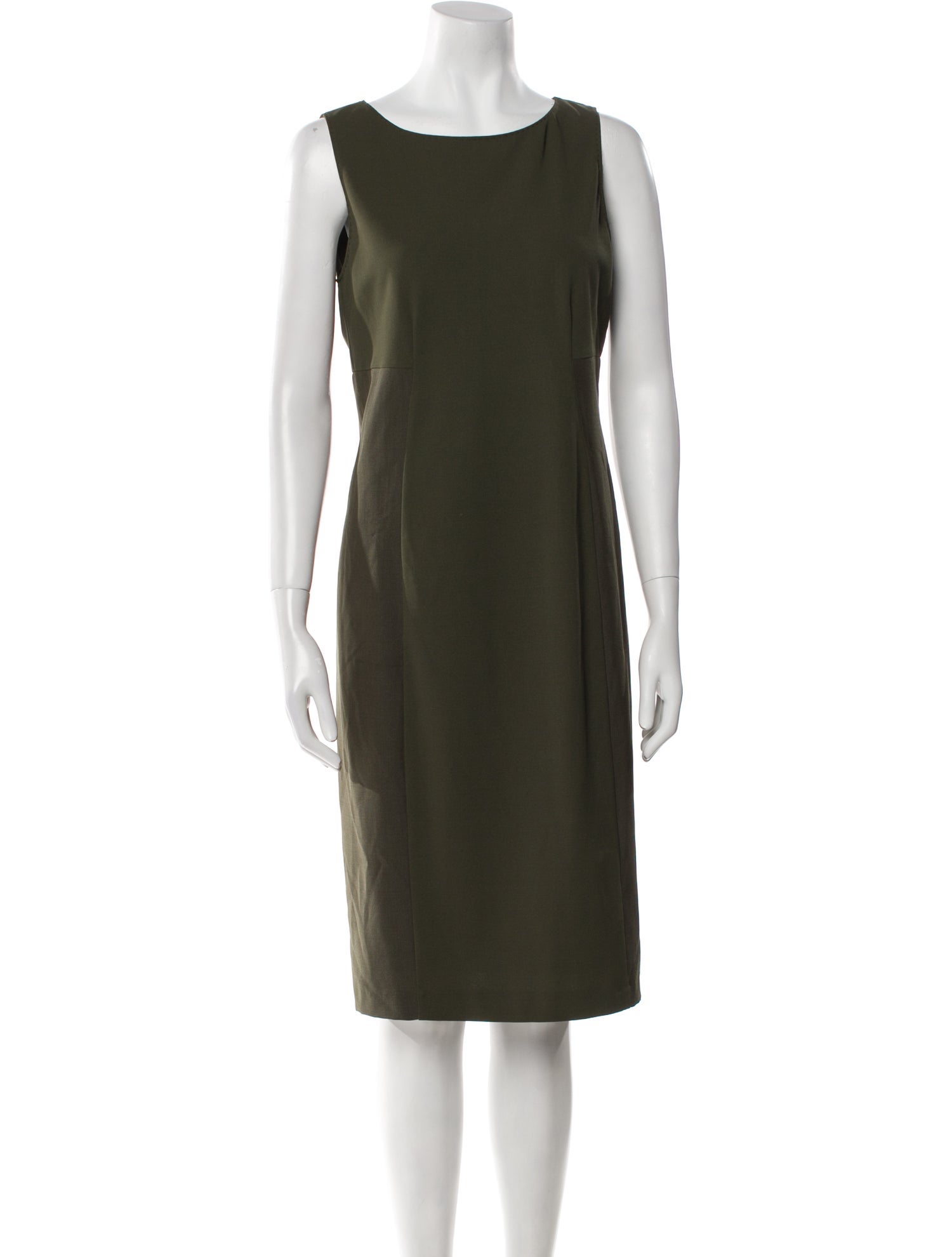 Max Mara Bateau Neckline Midi Length Dress