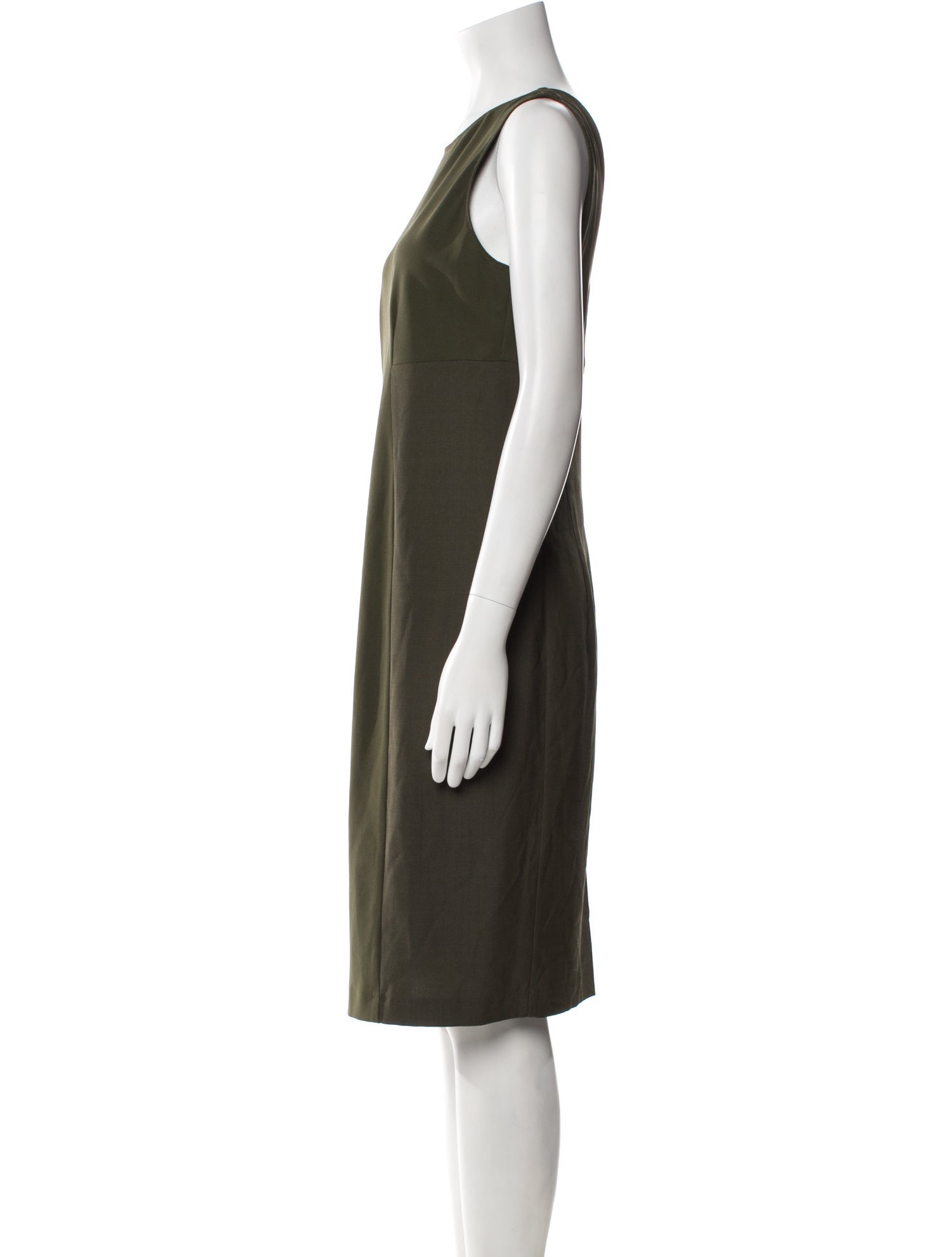 Max Mara Bateau Neckline Midi Length Dress