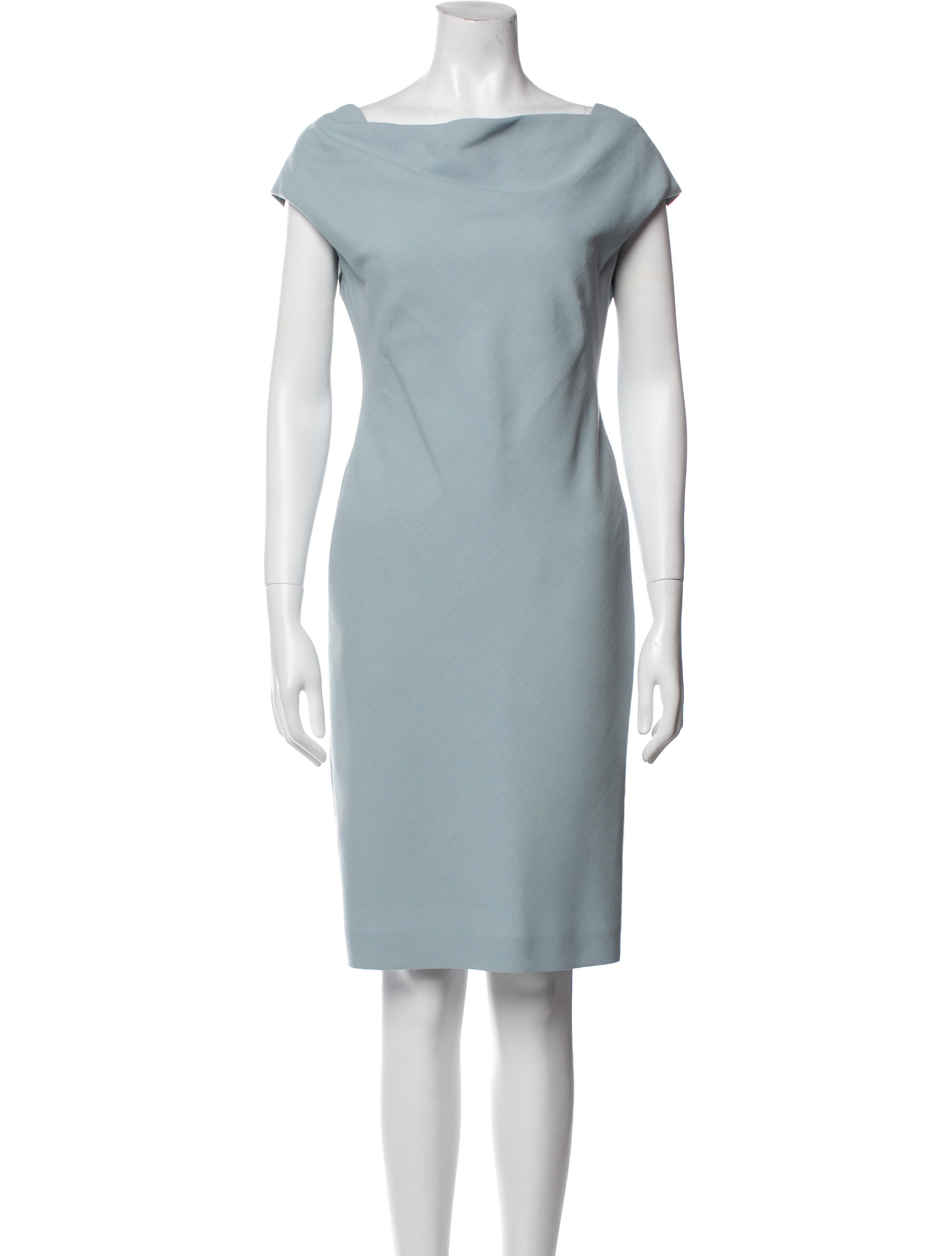 Max Mara Virgin Wool Knee-Length Dress