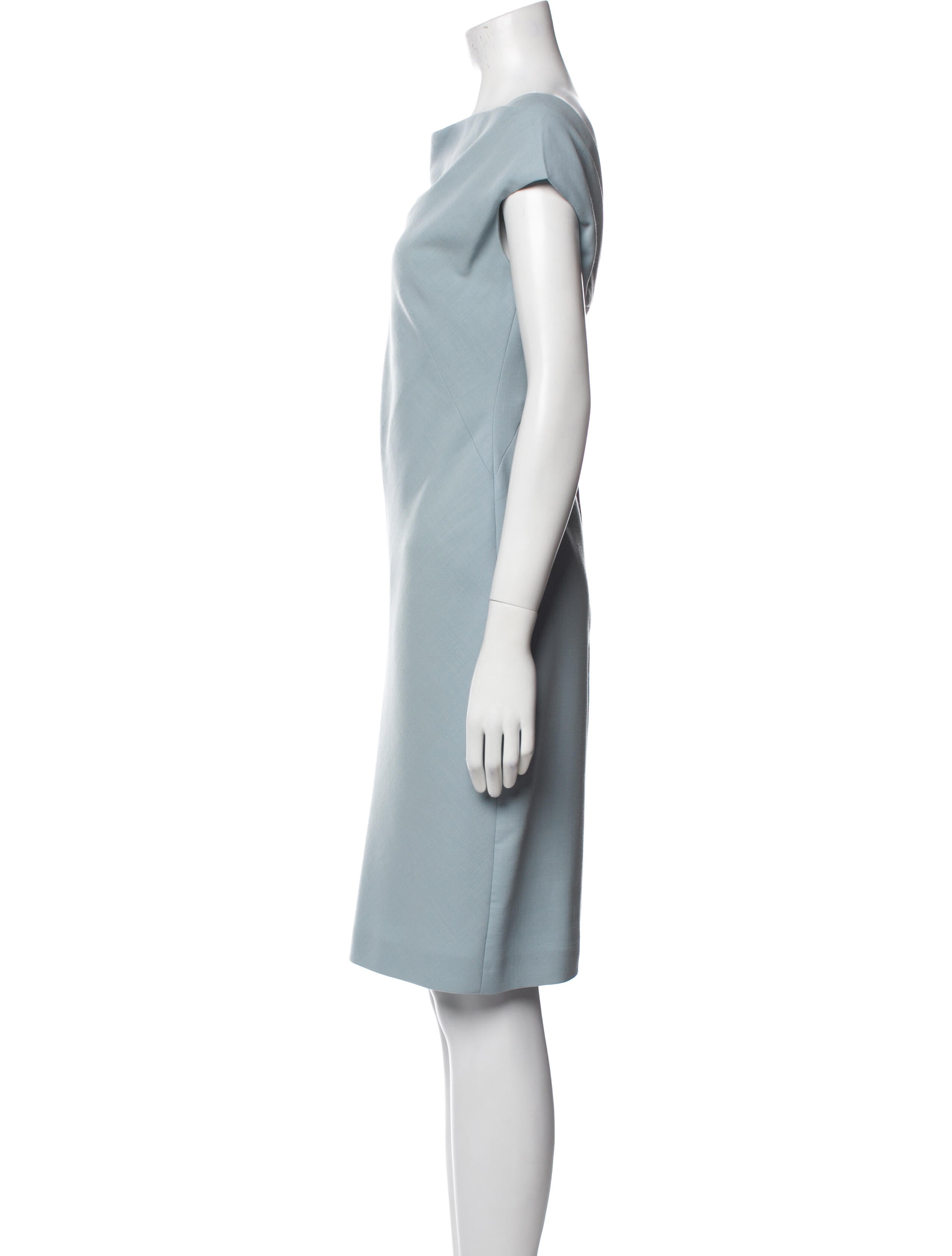 Max Mara Virgin Wool Knee-Length Dress