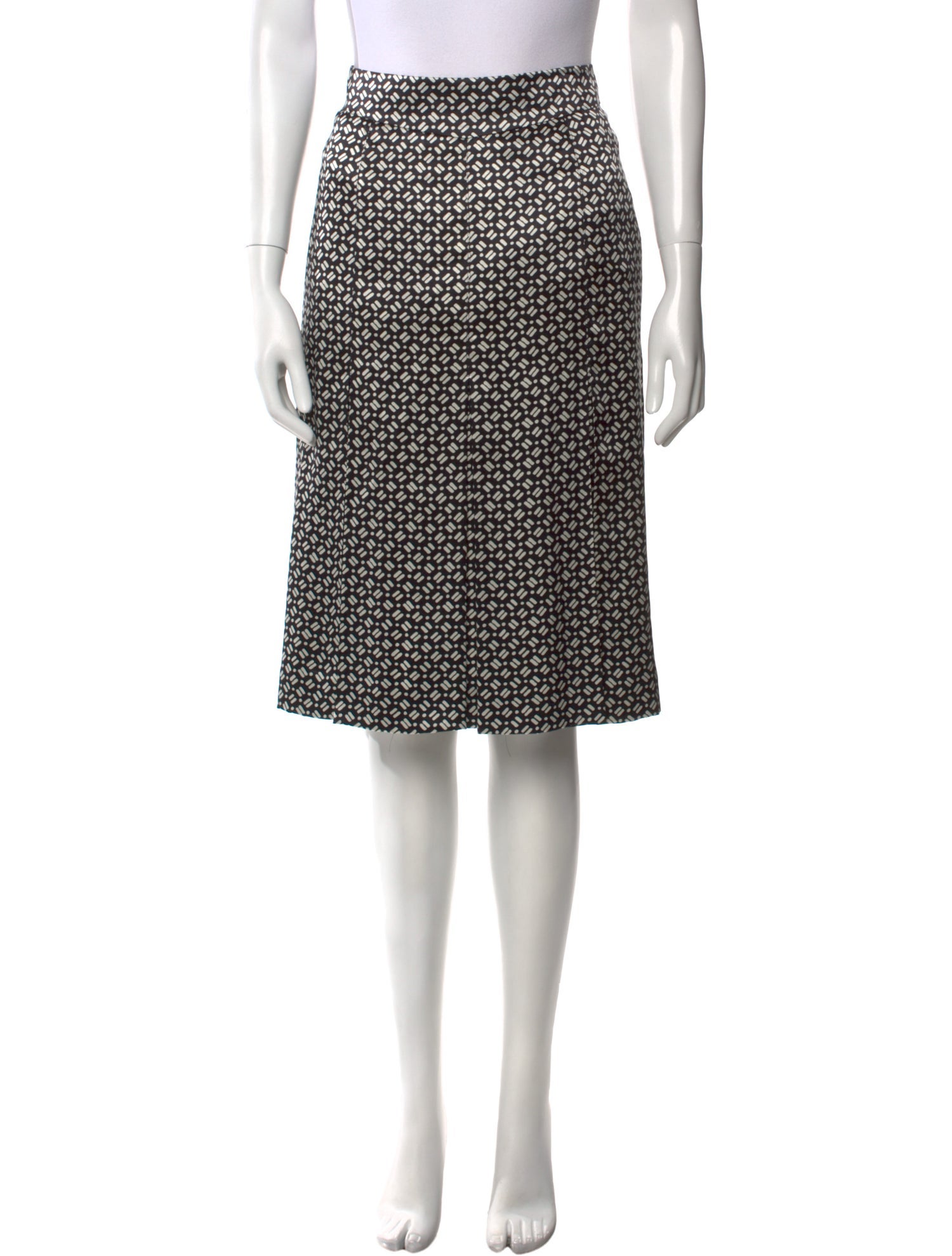 Max Mara Silk Knee-Length Skirt