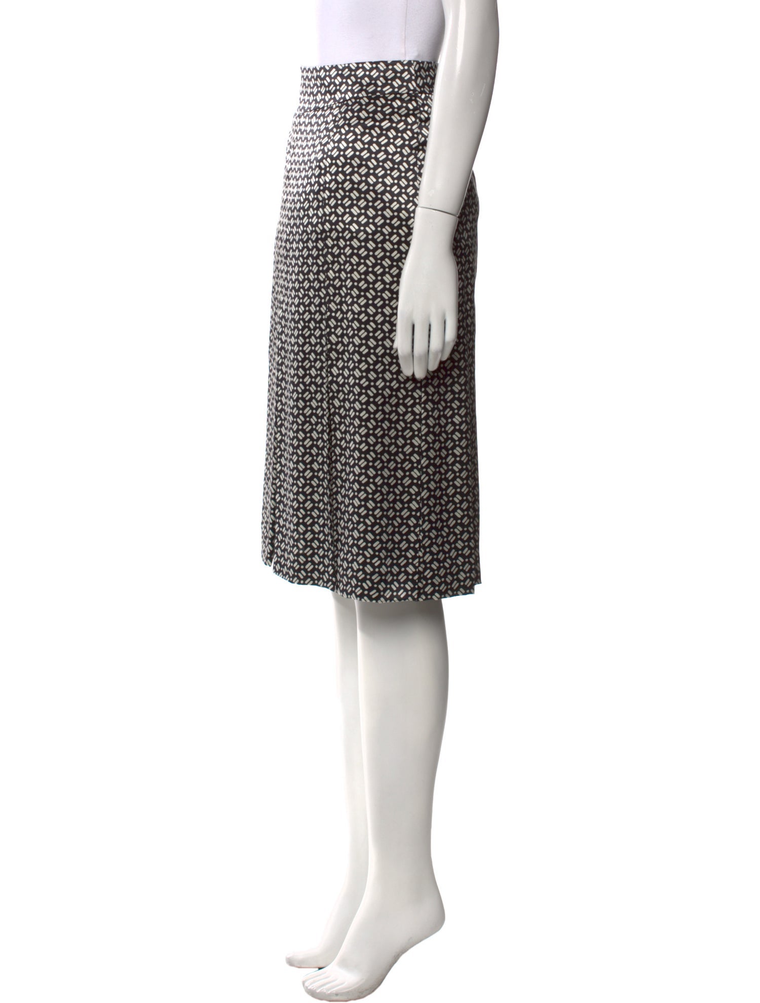 Max Mara Silk Knee-Length Skirt