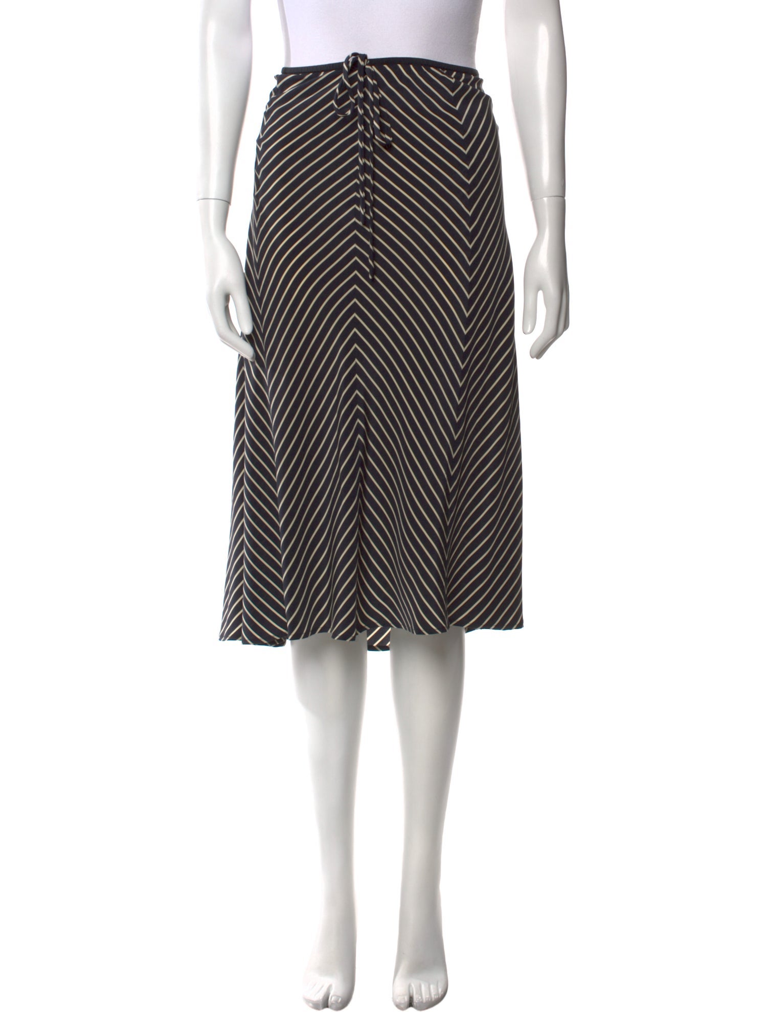 Max Mara Silk Knee-Length Skirt