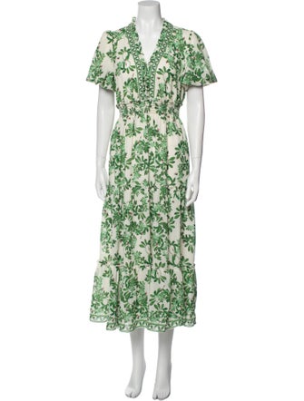 Max Studio Floral Print Long Dress