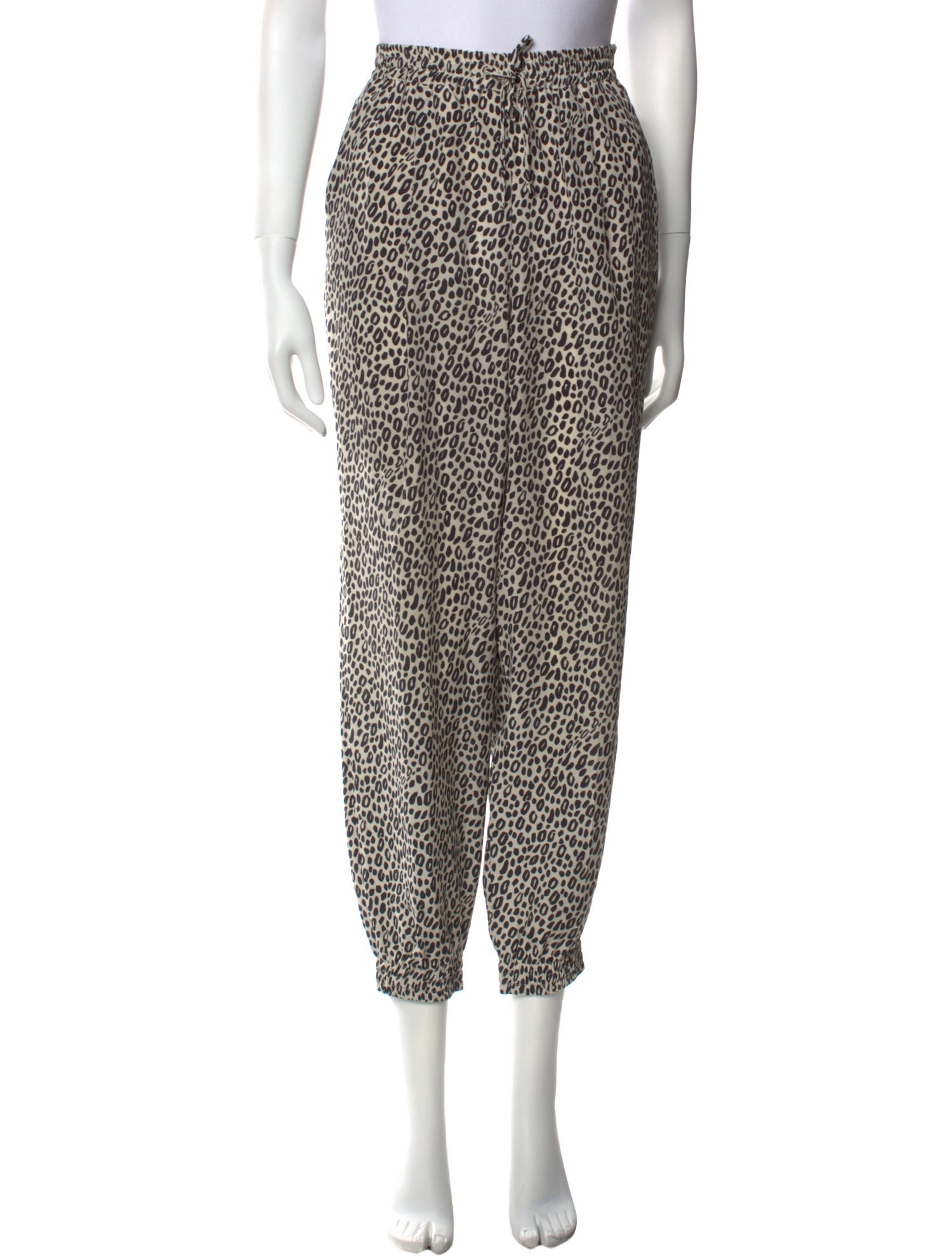 Max Mara Silk Skinny Leg Pants