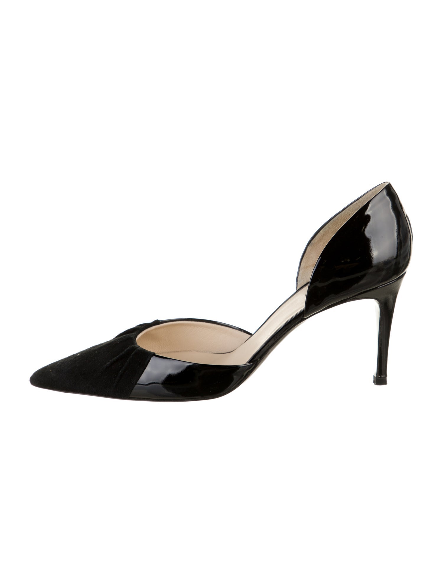 Max Mara Patent Leather D'Orsay Pumps