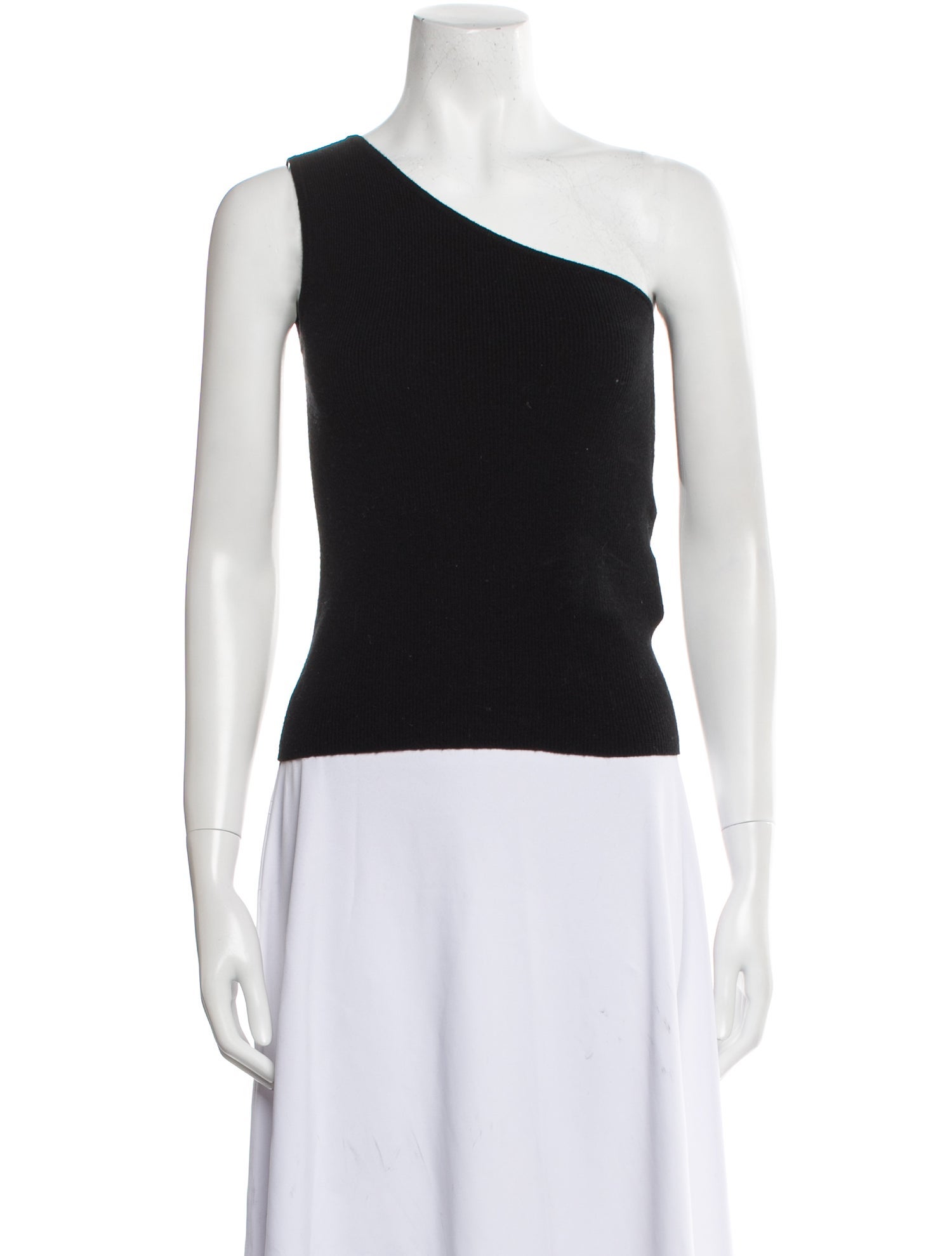 Max Mara Wool One-Shoulder Top