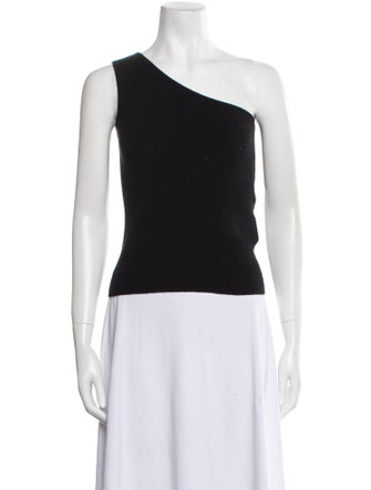 Max Mara Wool One-Shoulder Top