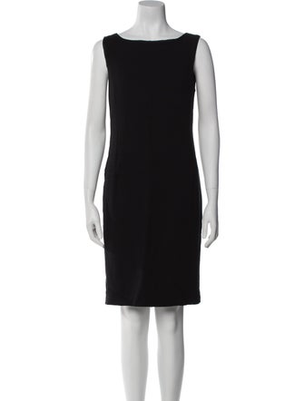 Max Mara Bateau Neckline Knee-Length Dress