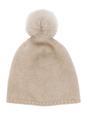 Max Mara Cashmere Pom-Pom Beanie