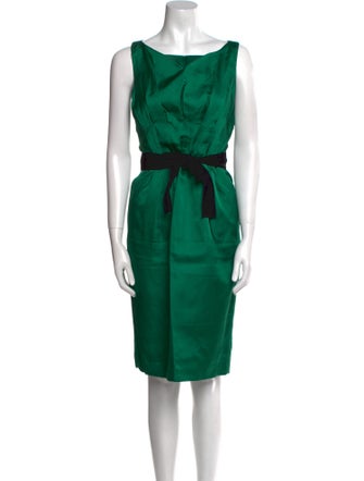 Max Mara Silk Knee-Length Dress